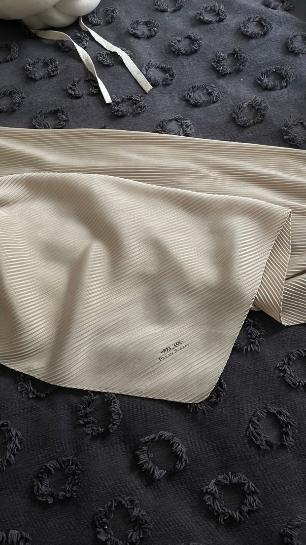 Bej Pileli Eşarp - Fresh Scarfs - Görsel 2