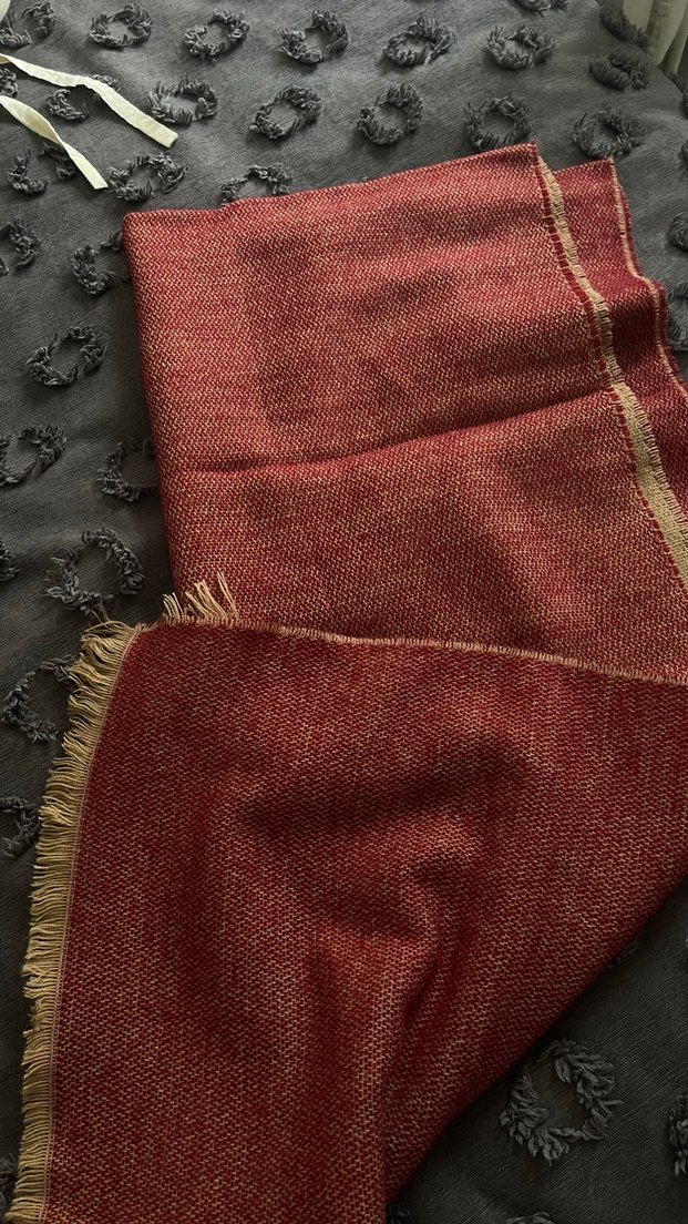 Bohem Bordo Kadın Şal - Görsel 2