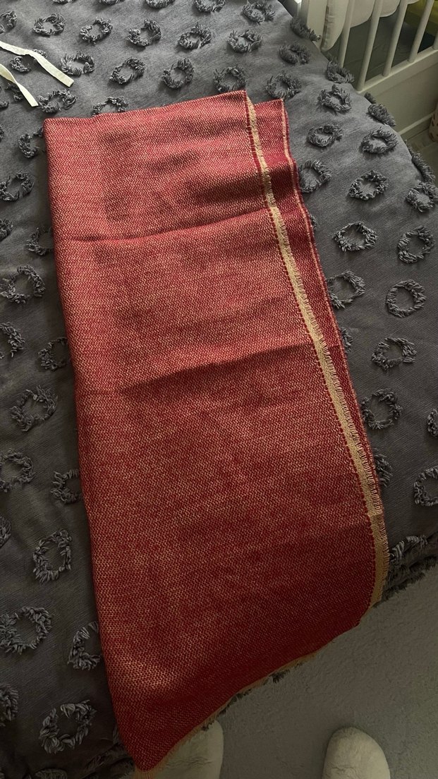 Bohem Bordo Kadın Şal - Görsel 3