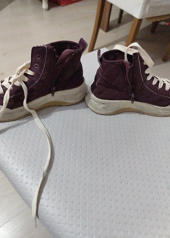 Mor Dolgu Topuklu Kadın Spor Ayakkabı - Görsel 2