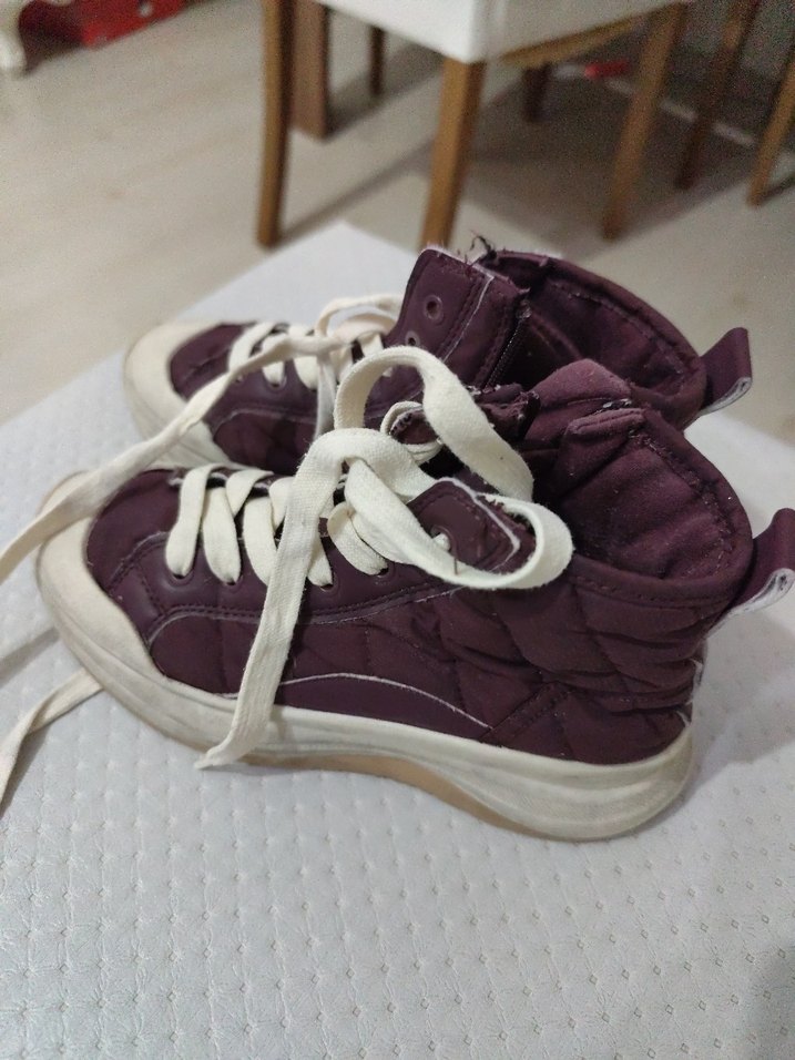 Mor Dolgu Topuklu Kadın Spor Ayakkabı - Görsel 3