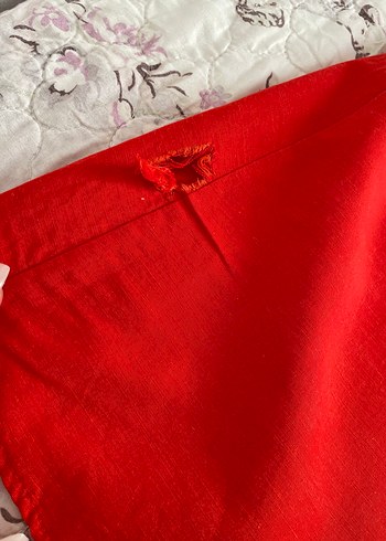 Kırmızı Dantel Detaylı V Yakalı Mini Elbise - Görsel 5