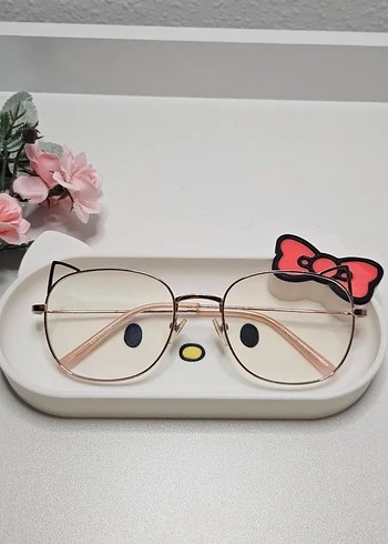Hello Kitty gözlük tutucu - Görsel 3