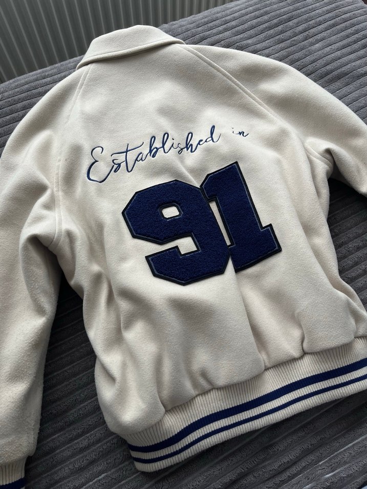 Pull & Bear kadın kolej ceket - Görsel 4