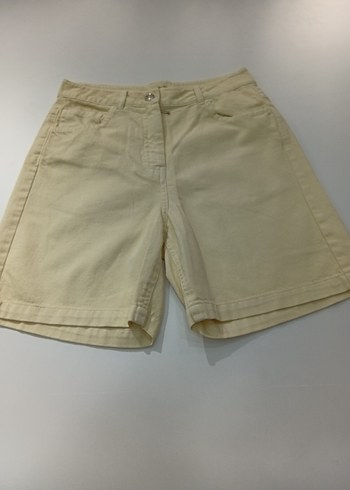 Bej Kadın Bermuda Şort - Görsel 2