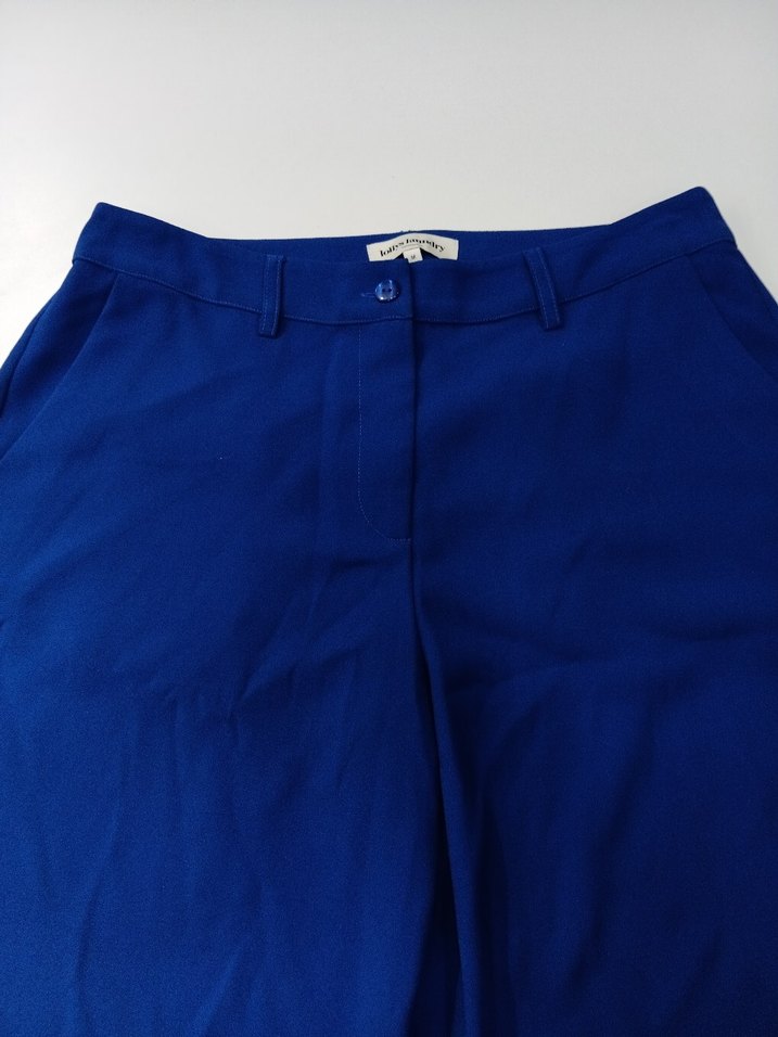 Lacivert Kadın Midi Kumaş Pantolon - Görsel 3