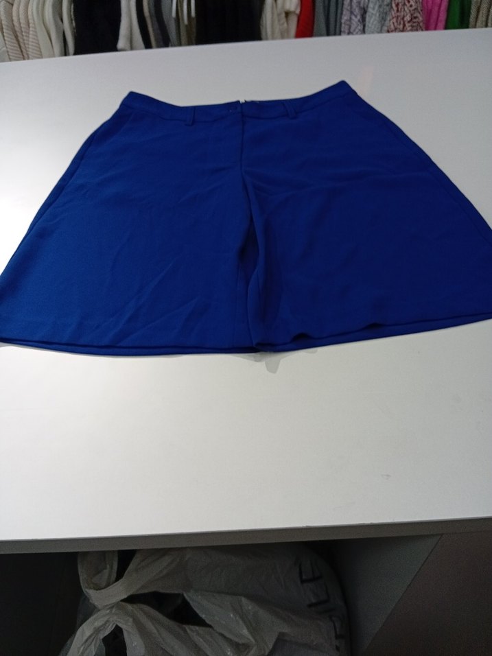 Lacivert Kadın Midi Kumaş Pantolon - Görsel 2