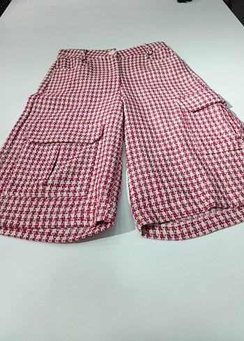 Pembe Mini Street Wear Kadın Bermuda Şort - Görsel 2