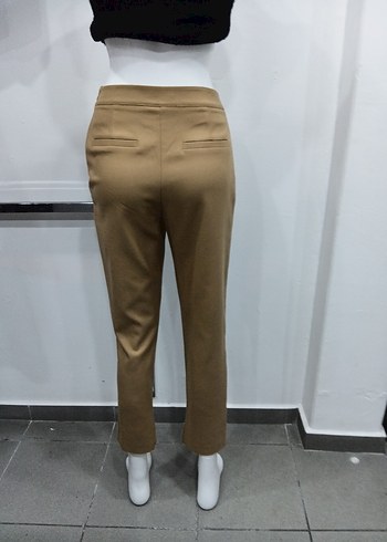 Bej Drapeli Kadın Kumaş Pantolon - Görsel 3