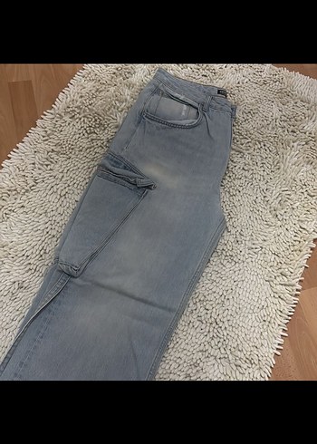 Denim Kargo Kot Pantolon - Görsel 4