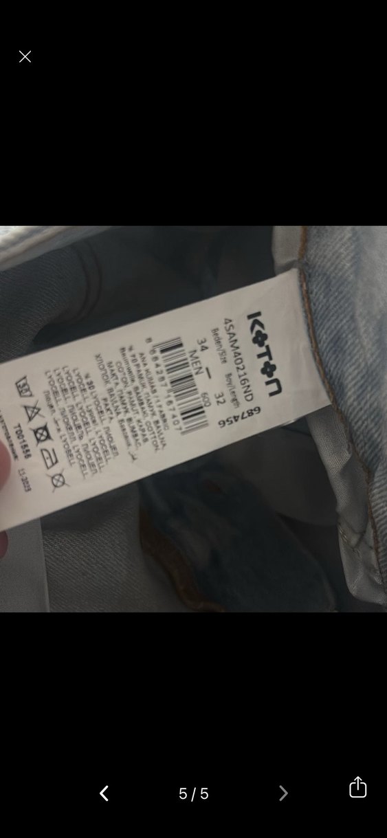 Denim Kargo Kot Pantolon - Görsel 5