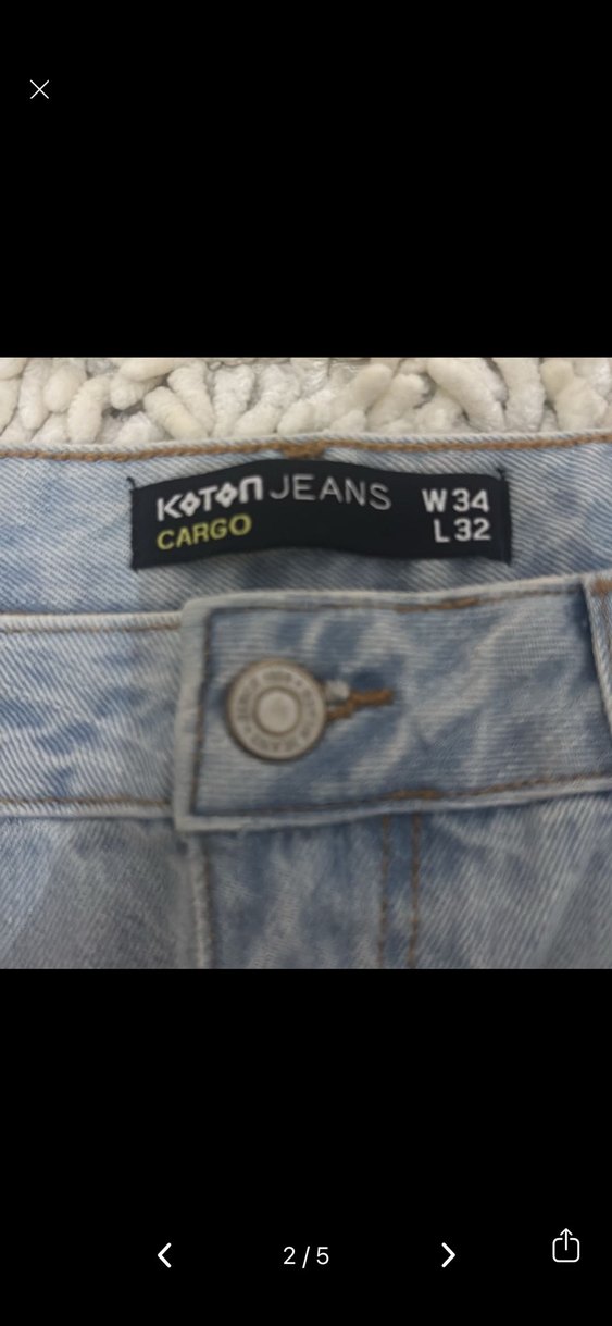 Denim Kargo Kot Pantolon - Görsel 2