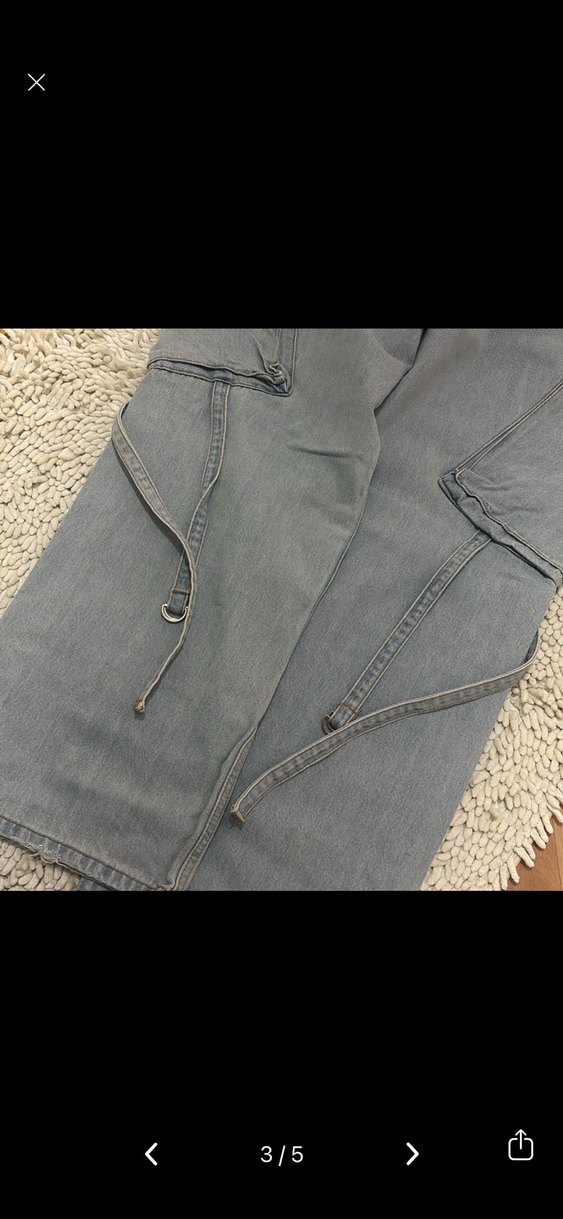 Denim Kargo Kot Pantolon - Görsel 3