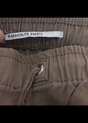Kemerli Rahat Kesim paraşüt Pantolon - Görsel 2