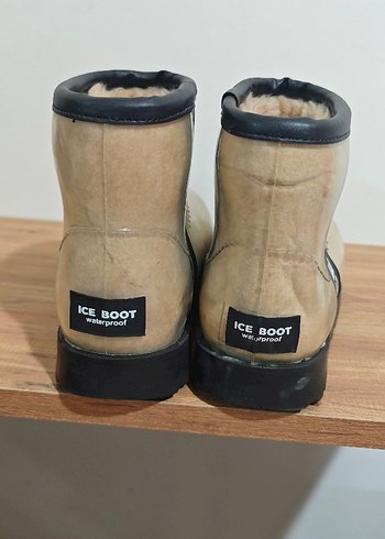 Bej Kadın Blok  Kauçuk Bot - Görsel 3