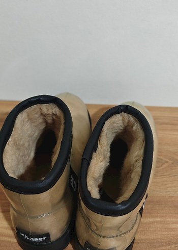 Bej Kadın Blok  Kauçuk Bot - Görsel 2