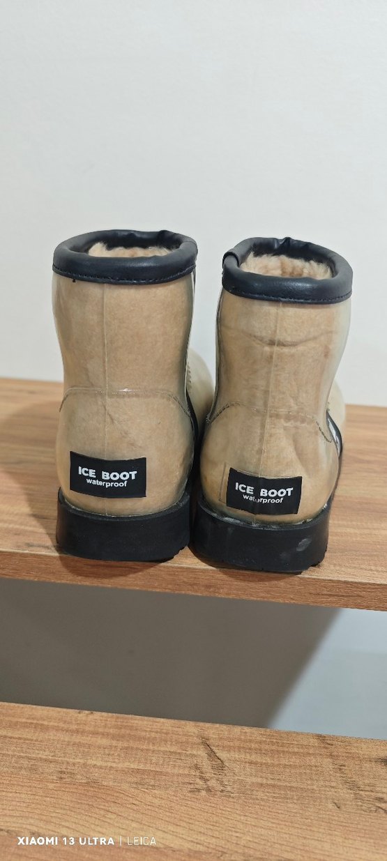 Bej Kadın Blok  Kauçuk Bot - Görsel 3