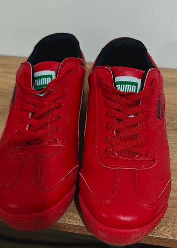 Kırmızı Puma Roma Platform Sneakers - Görsel 2