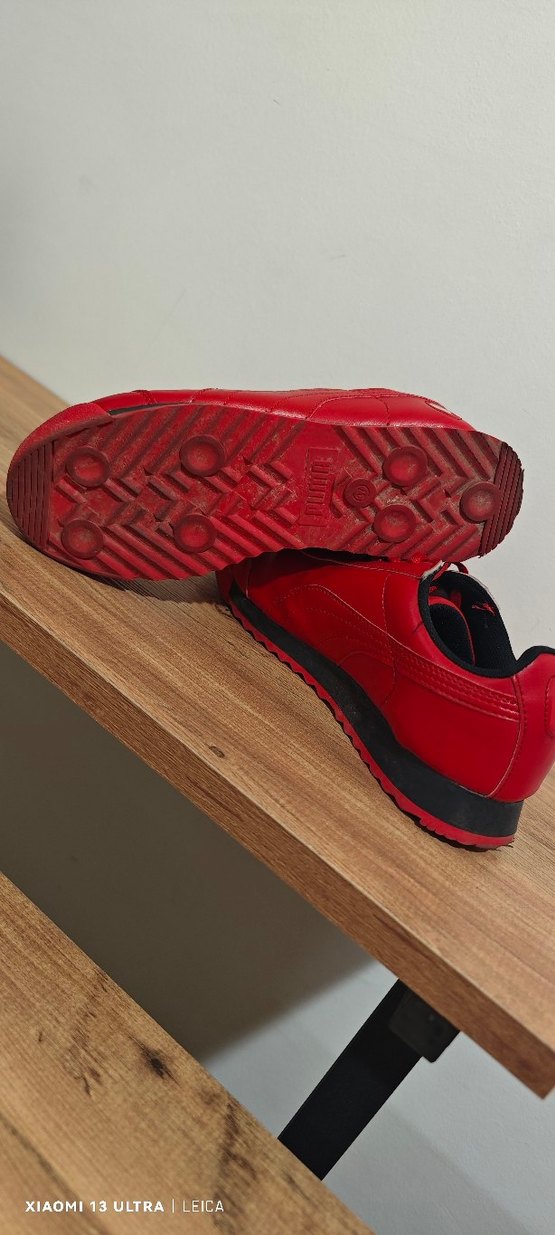 Kırmızı Puma Roma Platform Sneakers - Görsel 4