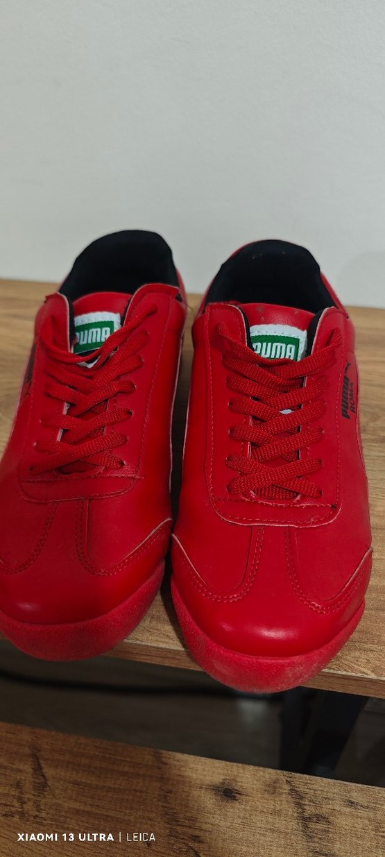 Kırmızı Puma Roma Platform Sneakers - Görsel 2