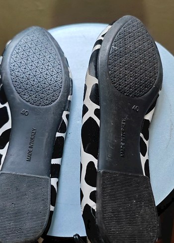 Zebra Desenli Tokalı Kadın Düz Ayakkabı - Görsel 3