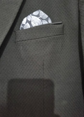 Siyah Erkek Klasik Kesim Ofis Takım Elbise - Görsel 4