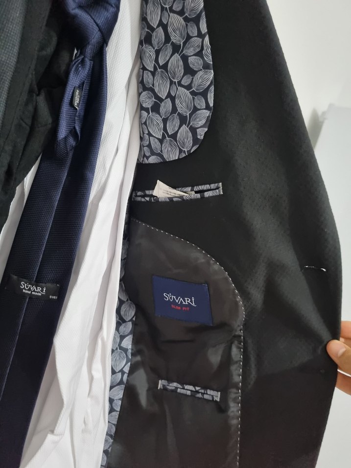 Siyah Erkek Klasik Kesim Ofis Takım Elbise - Görsel 3