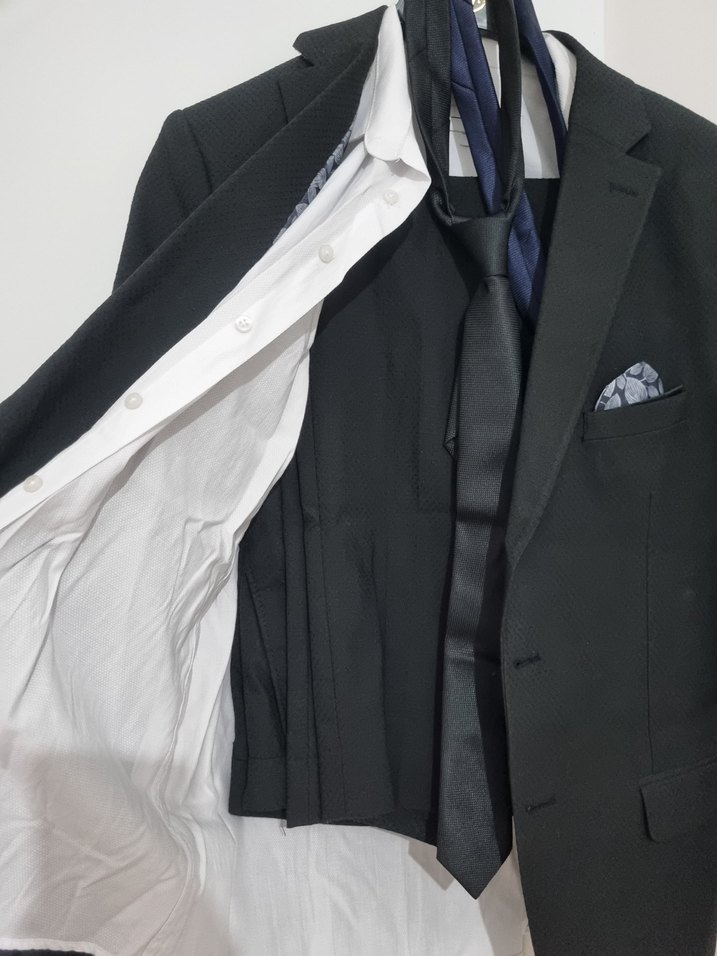 Siyah Erkek Klasik Kesim Ofis Takım Elbise - Görsel 2