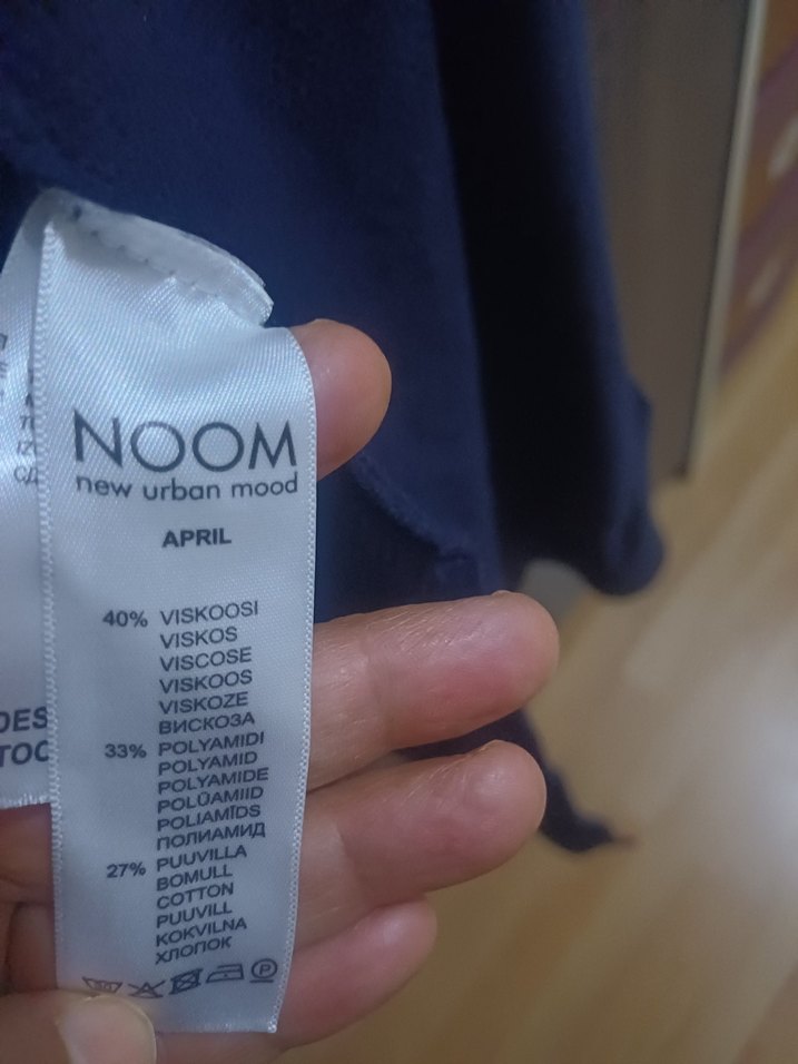 Uzun Lacivert Kadın Hırka - Görsel 2