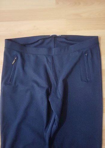 Kadın Lacivert Fermuarlı  Pantolon fermuar görüntü cep değil - Görsel 2