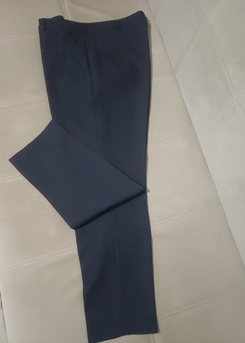 Siyah Kadın Denim Kumaş Pantolon - Görsel 2