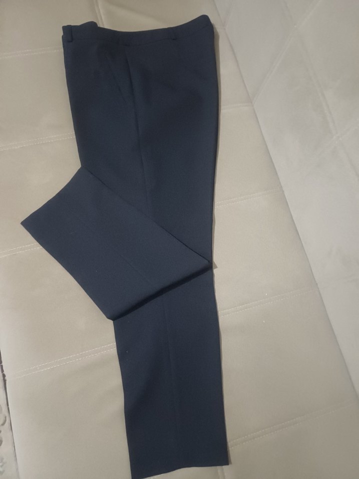 Siyah Kadın Denim Kumaş Pantolon - Görsel 2