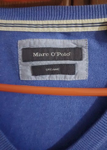 Erkek Mavi V Yaka Pamuklu Kazak - Görsel 2