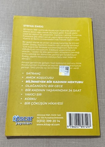 Bilinmeyen Bir Kadının Mektubu - Stefan Zweig - Görsel 2