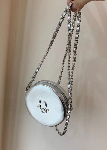 Dior Mini Gümüş Çanta - Görsel 2