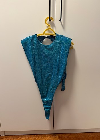 Parlak Mavi Drapeli Mini Kadın Mayo - Görsel 3