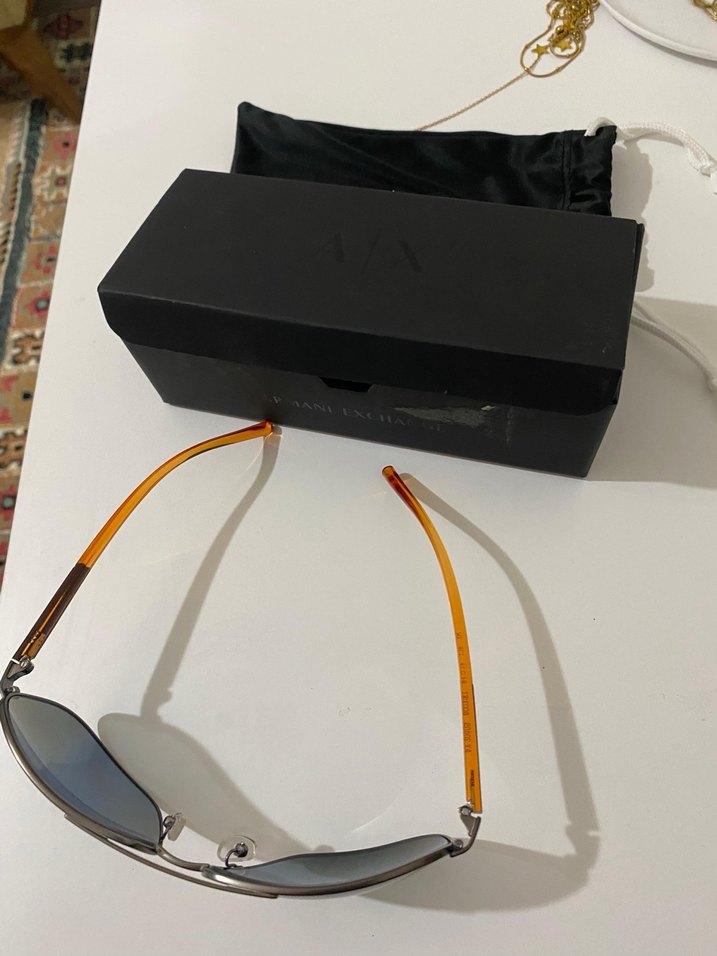 Armani Exchange Siyah Elastik erkek Gözlüğü - Görsel 5