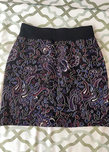 Other Stories Nakışlı Şal Desenli Mini Etek - Görsel 3