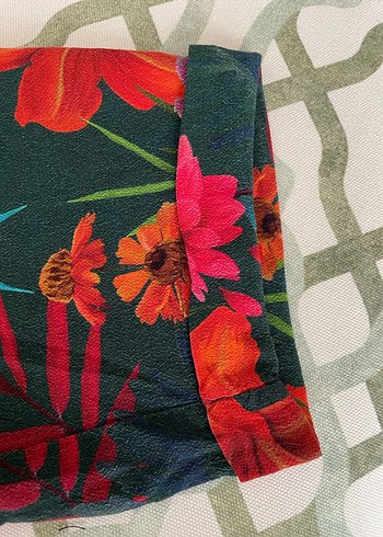 Mudo Çiçek Desenli Midi Kadın Pantolon - Görsel 5