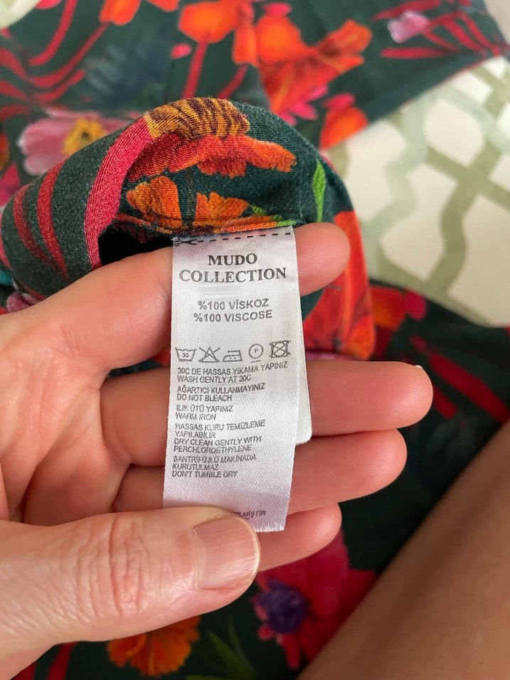 Mudo Çiçek Desenli Midi Kadın Pantolon - Görsel 4