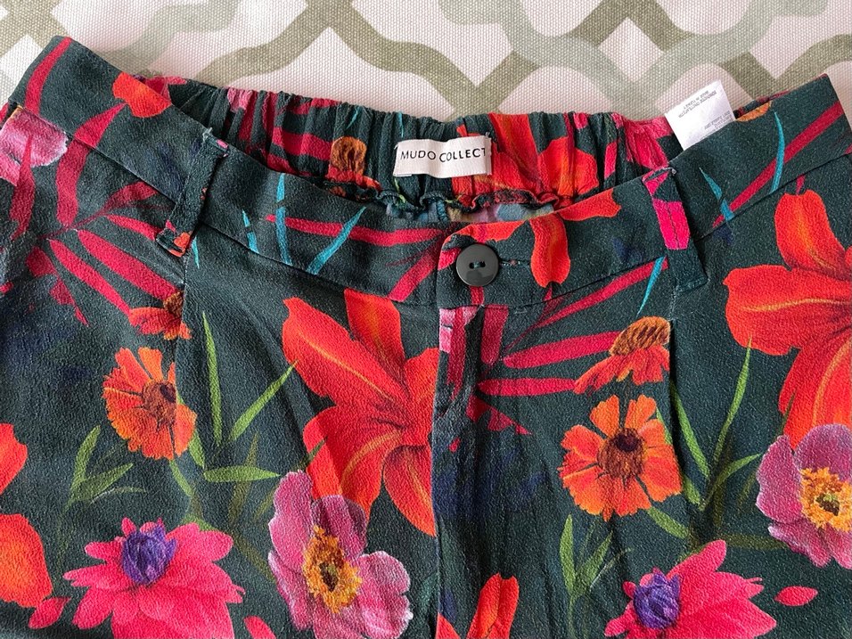 Mudo Çiçek Desenli Midi Kadın Pantolon - Görsel 2