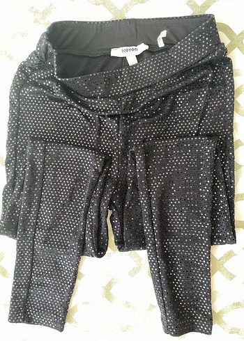 Koton Payetli siyah tayt - Görsel 2