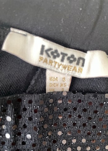 Koton Payetli siyah tayt - Görsel 3