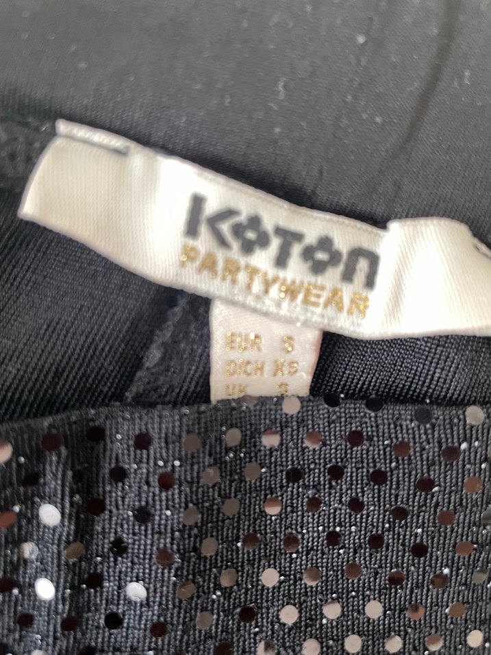 Koton Payetli siyah tayt - Görsel 3