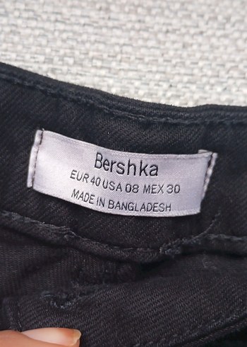 Bershka siyah kot pantolon - Görsel 3