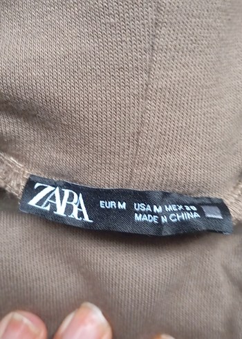 Bej Yüksek Yakalı Kadın Sweatshirt - Görsel 3