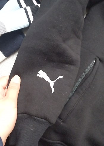 Siyah Fermuarlı Kapüşonlu Erkek Sweatshirt
(orijinaldir) - Görsel 2