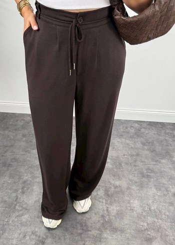 BELİ İPLİ LİKRALI PALAZZO PANTOLON - Görsel 2