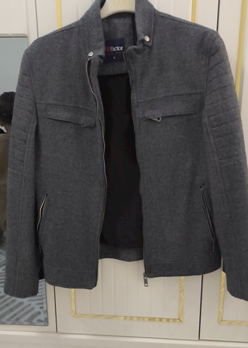 Gri Erkek Street Style Midi Ceket - Görsel 2