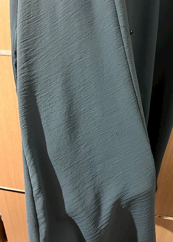 Uzun Kollu Mavi Nakışlı Salaş Tunik - Görsel 3